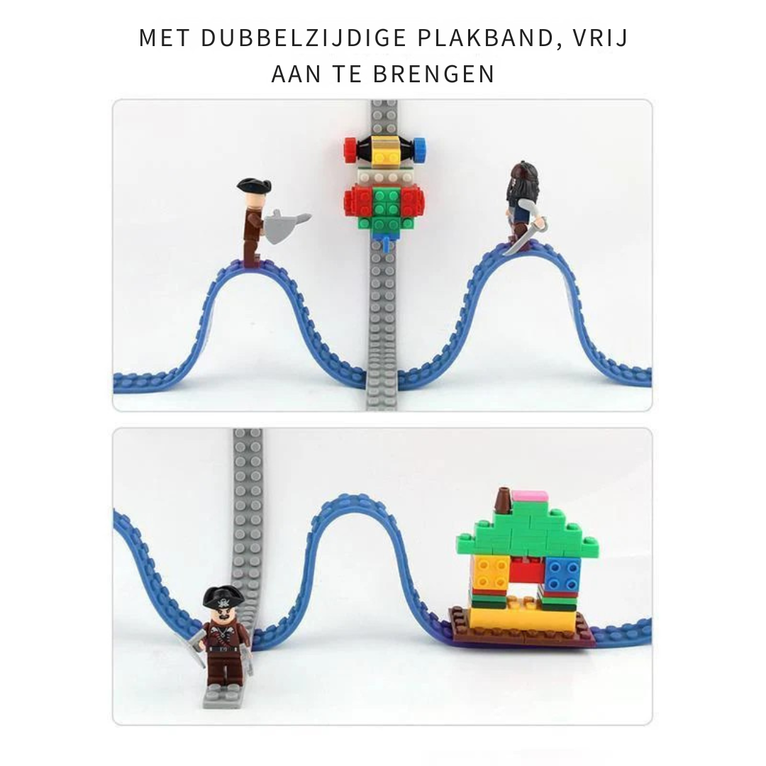 Flexibele Speelgoed Bouwsteenstrip – Siliconen Bouwtape Voor Kinderen
