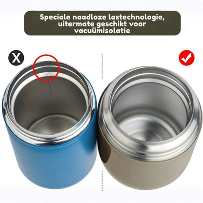 Geïsoleerde Voedselcontainer – Lekvrije Thermos Voedselpot Met Lepel