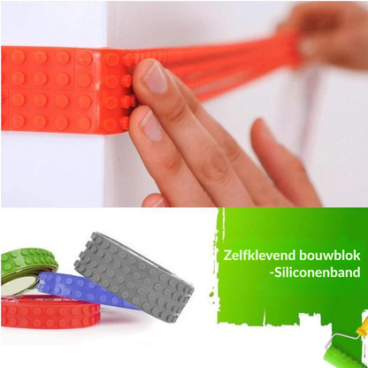 Bouwblokken Tape – Flexibele Kleverige Speelgoed Blokken Tape Voor Kinderen