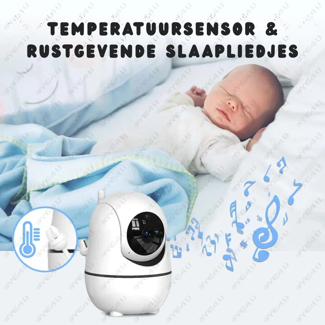 HD Video Babyfoon – 5-Inch Babyfoon Met PTZ-Camera En Nachtzicht