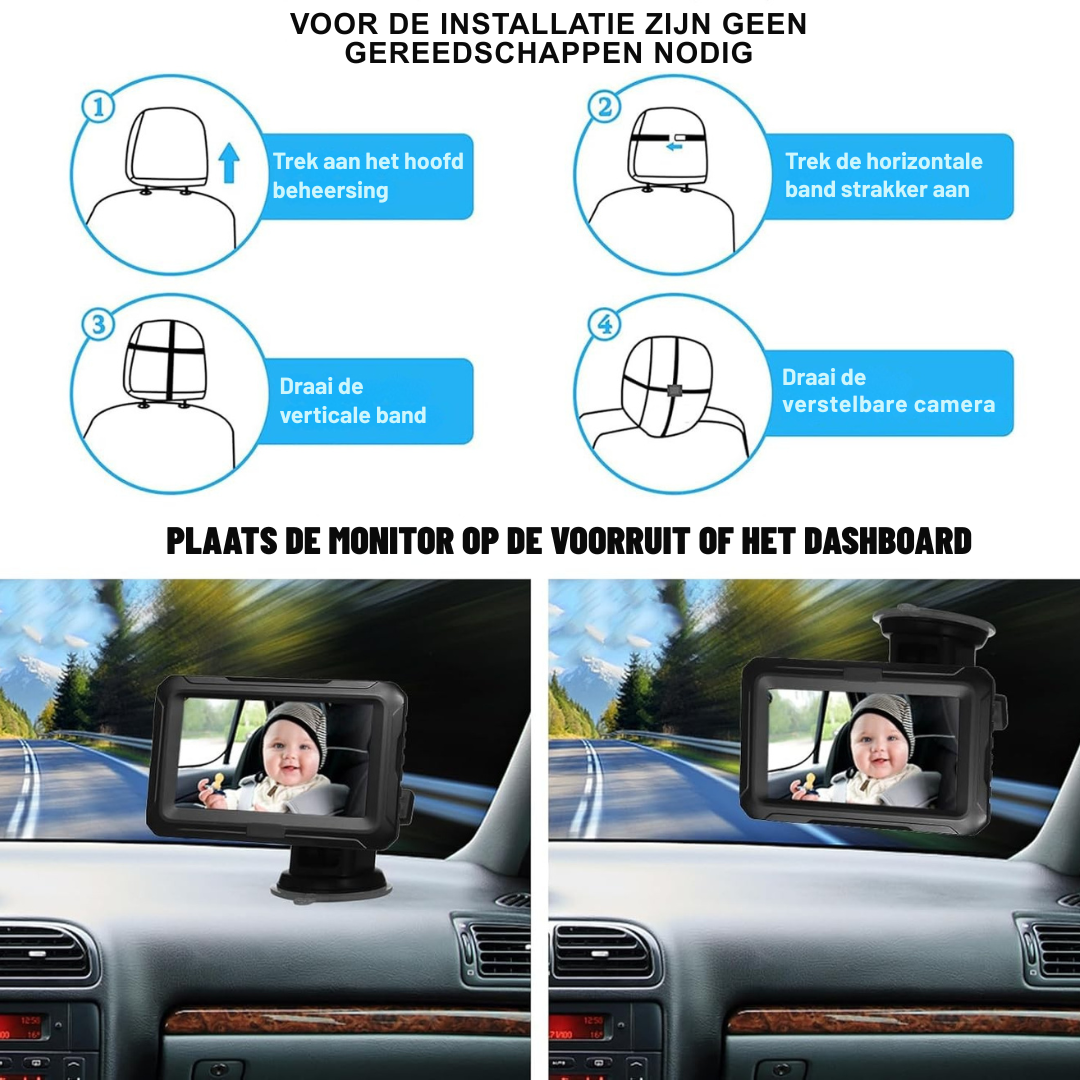 Baby Auto Camera Monitor – Babycamera Voor De Achterbank