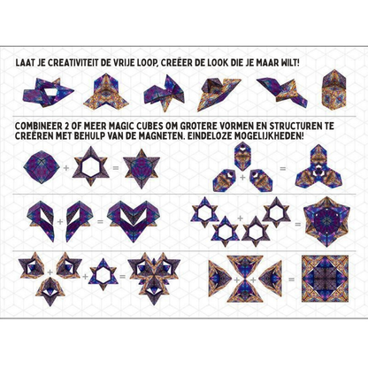 Shashibo Vormveranderende Puzzel – Veranderbare Magnetische Magische Kubus