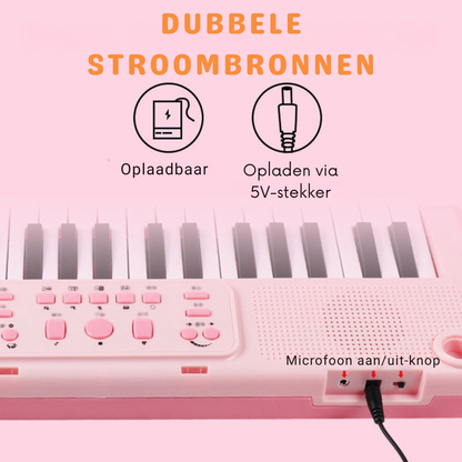 Kinder Speelpiano – Elektronisch Toetsenbord Met Microfoon Voor Kinderen