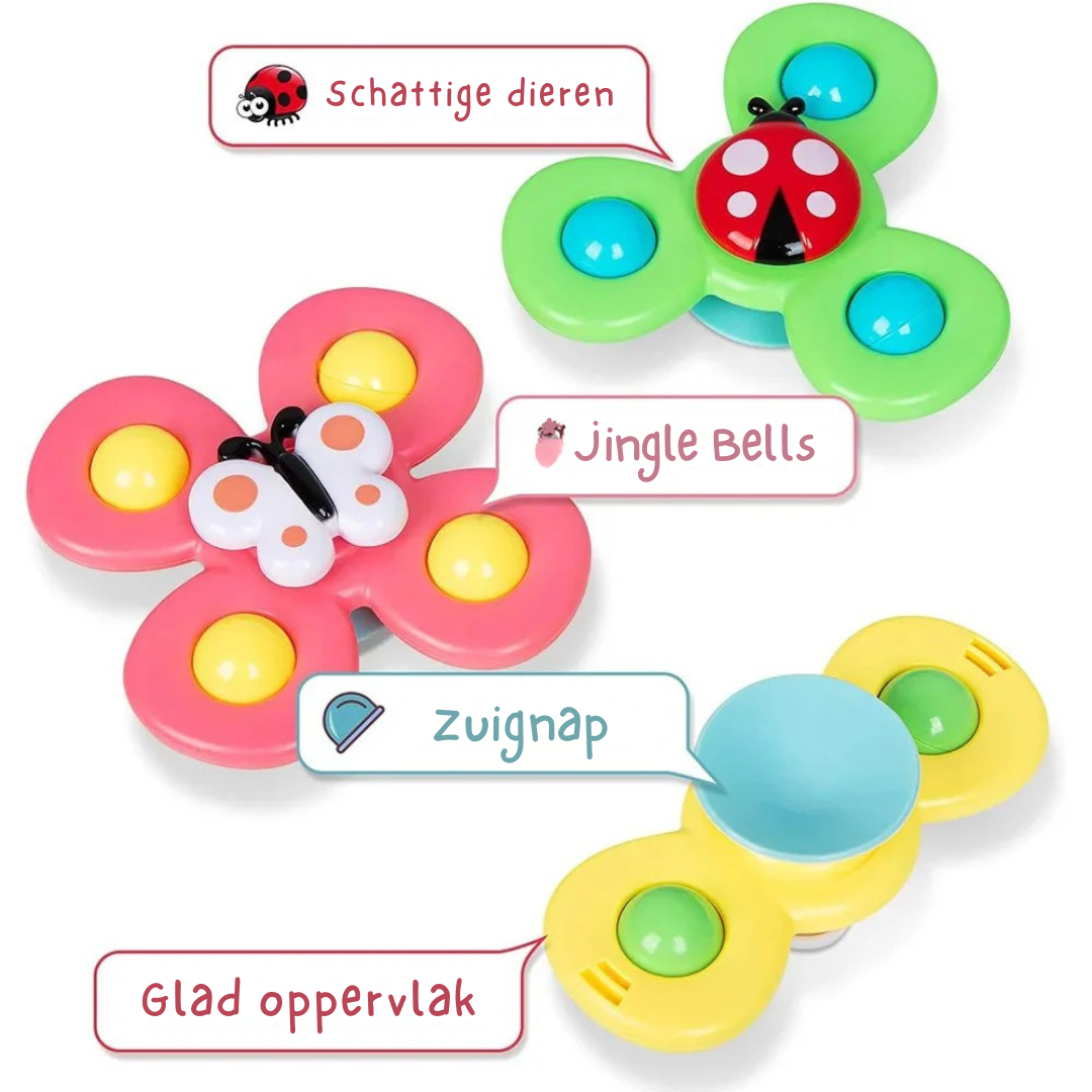 Baby Zintuiglijke Spinners – Zuignap Fidget Spinner Speelgoed