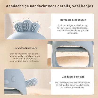 Bijtwant – Siliconen Baby Bijthandschoen Speelgoed