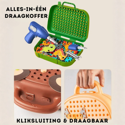 Montessori Elektrische Boorset – Bouwgereedschap Speelset Voor Kleine Ingenieurs