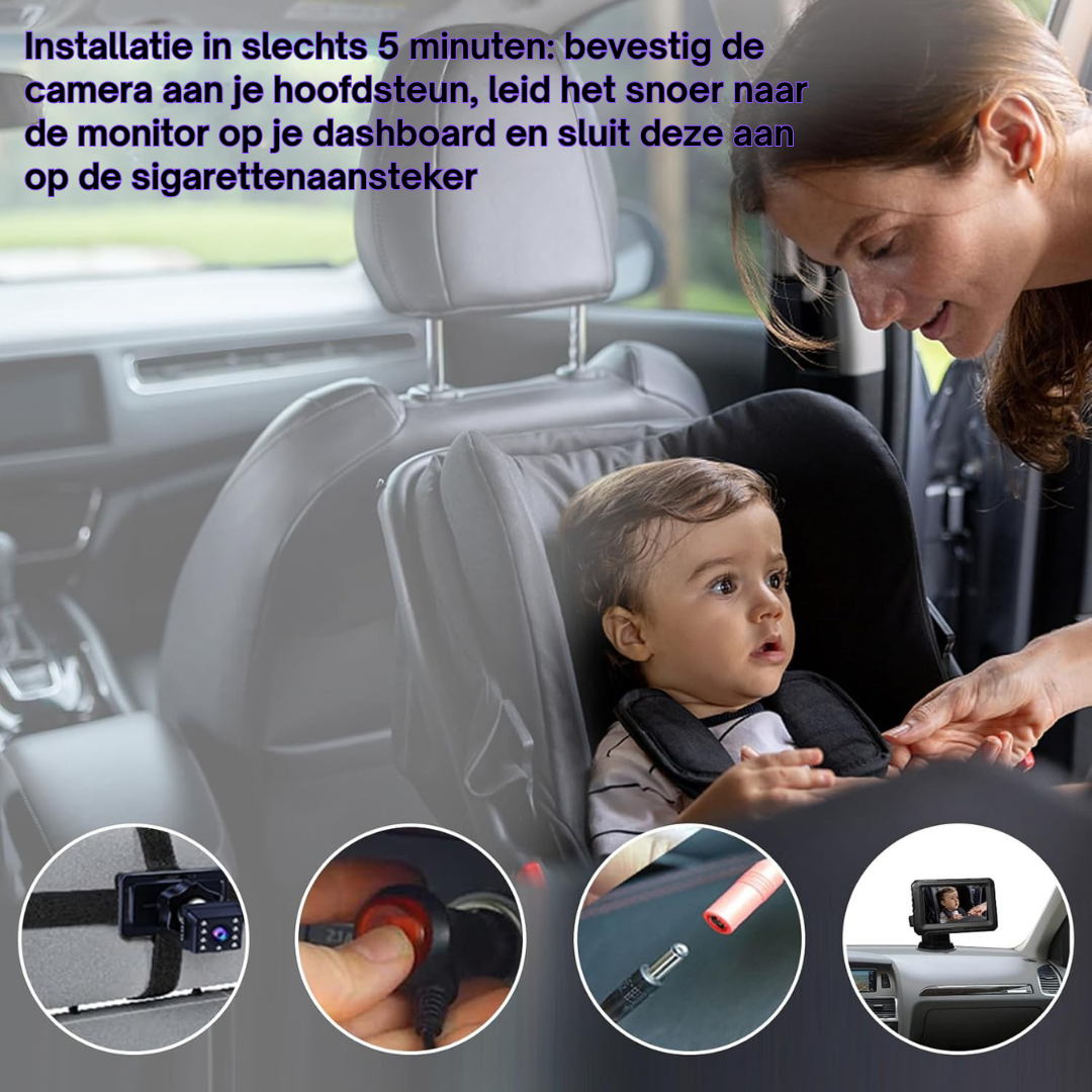 Baby Auto Camera Monitor – Babycamera Voor De Achterbank