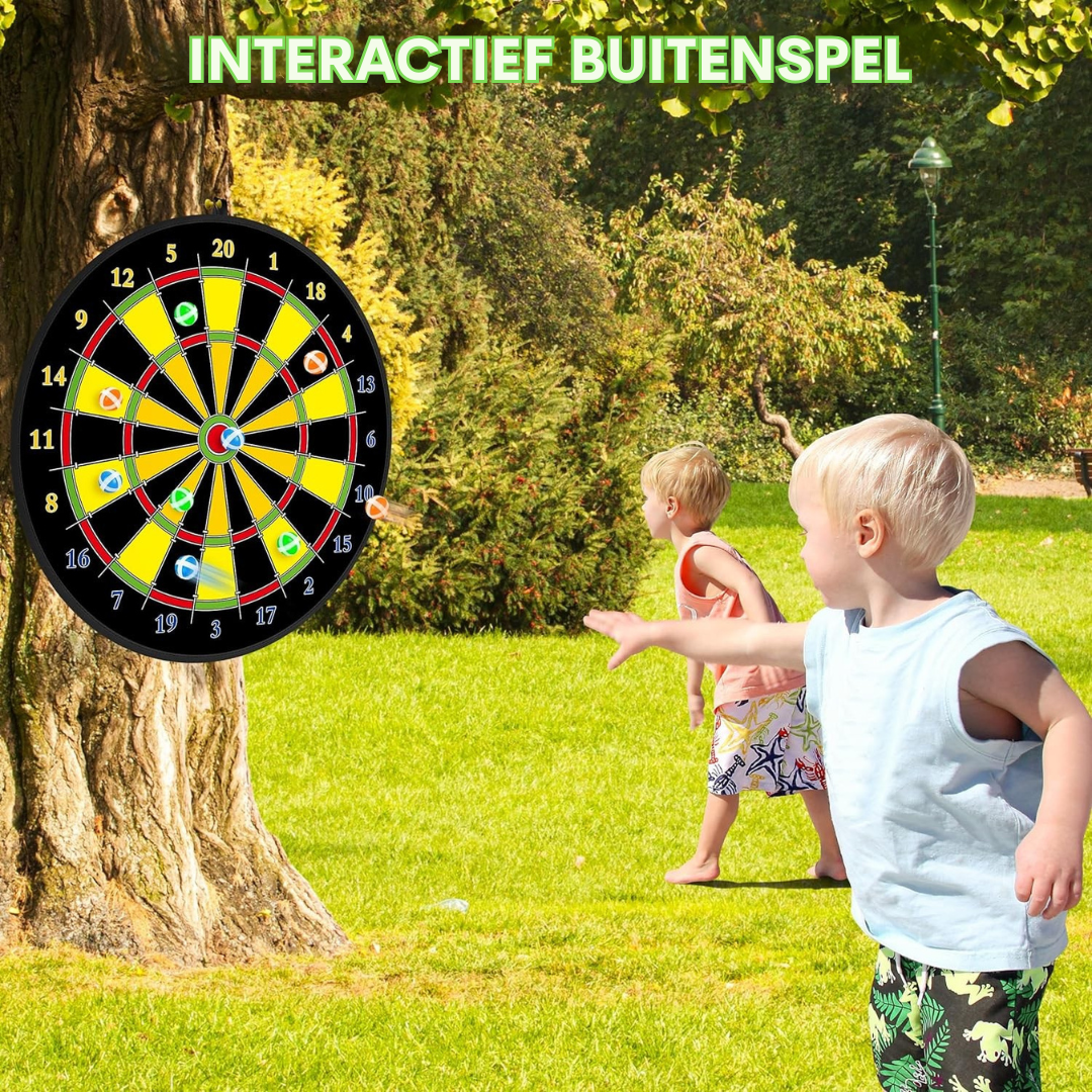 Kinder Dartbordset – Opvouwbaar Dartspel Met Kleefballen