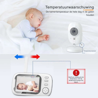 Babyfoon Met Scherm – Draadloze Babycamera Monitor