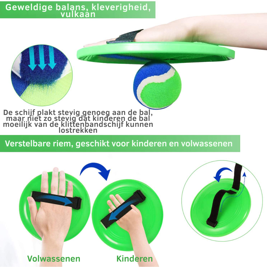 Vang- en Werpspel - Klittenband Vangbal Set Buitenspeelgoed Kinderen