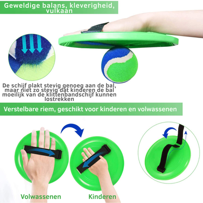 Vang- en Werpspel - Klittenband Vangbal Set Buitenspeelgoed Kinderen