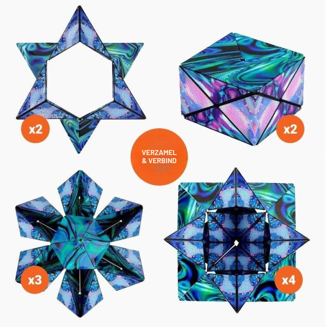 Shashibo Vormveranderende Puzzel – Veranderbare Magnetische Magische Kubus