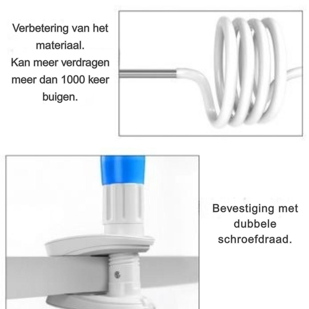 Flexibele Babyfleshouder – Handsfree Zwanenhals Fleshouder
