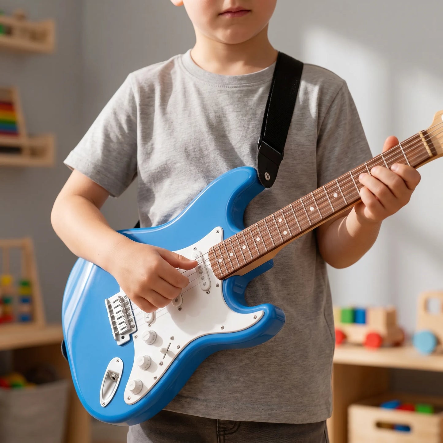 Elektrische Kindergitaar - Draagbaar Muziekinstrument Speelgoed voor Peuters