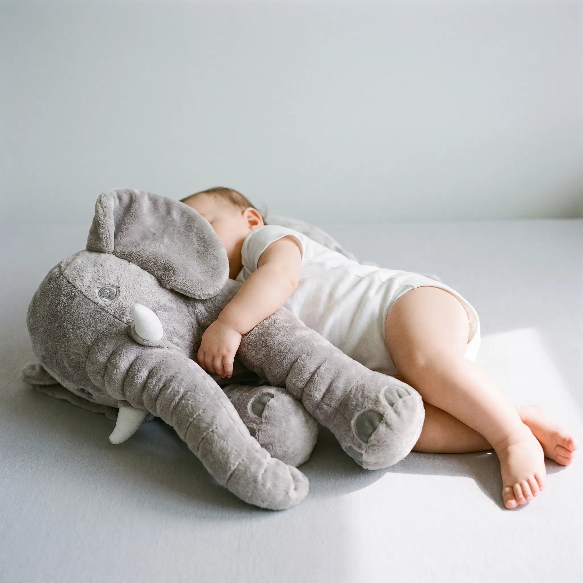 Elephant Cuddle Pillow - Soft Baby Animal   Pillow