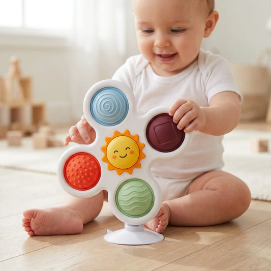 Fidgetspinner Speelgoed - Baby Zuignap Spinner Speelgoed