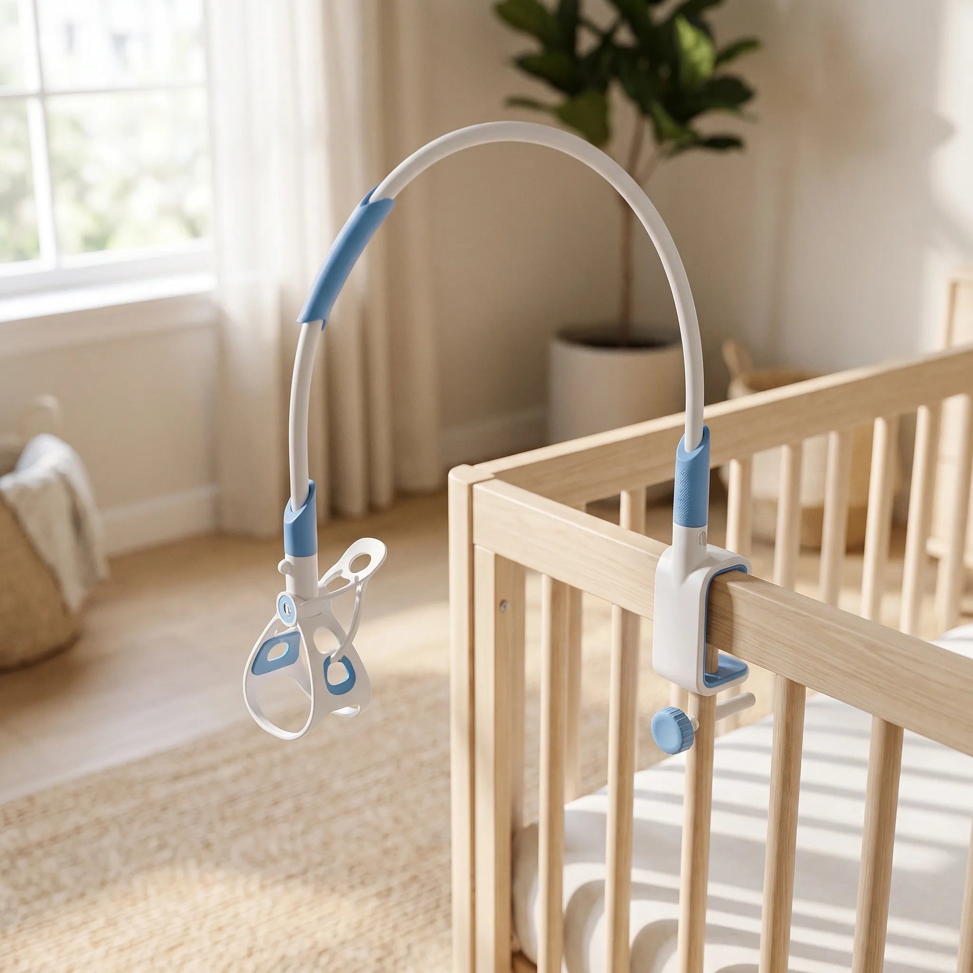 Flexibele Babyfleshouder – Handsfree Zwanenhals Fleshouder