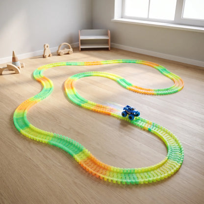 Flexibele Racebaan Kinderen | Buigbare Autobaan Montessori | 46 tot 184 Delen