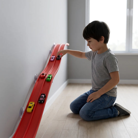 Flexibele Racebaan Speelset met 4 Auto’s – Buigbare Speelgoed Autobaan voor Kinderen