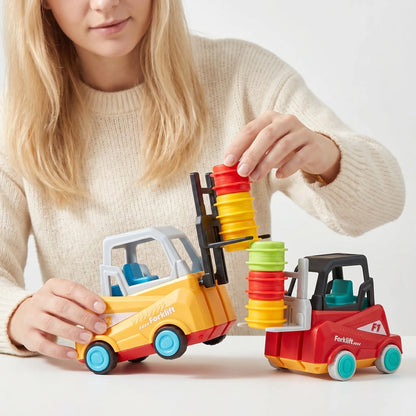 Forkheftruck Stapelspel - Tafelspel voor Kinderen Forkheftruck Speelgoedspel