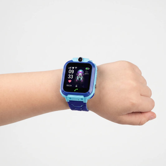 GPS Horloge Kind | Kindersmartwatch met SOS Knop en Tracking | Touchscreen in Roze of Blauw