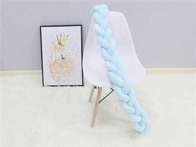 Gevlochten Bedslang Baby | Zachte Bedomranding voor Babybed en Box | 1 tot 3 Meter