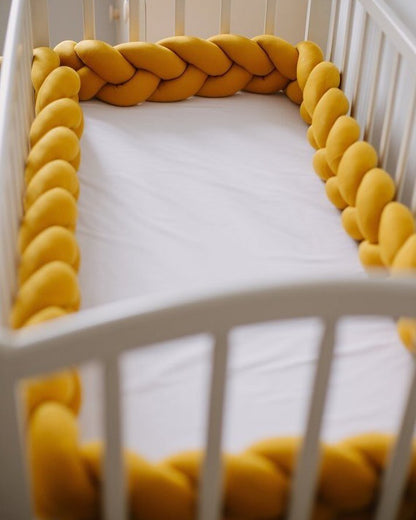 Gevlochten Bedslang Baby | Zachte Bedomranding voor Babybed en Box | 1 tot 3 Meter