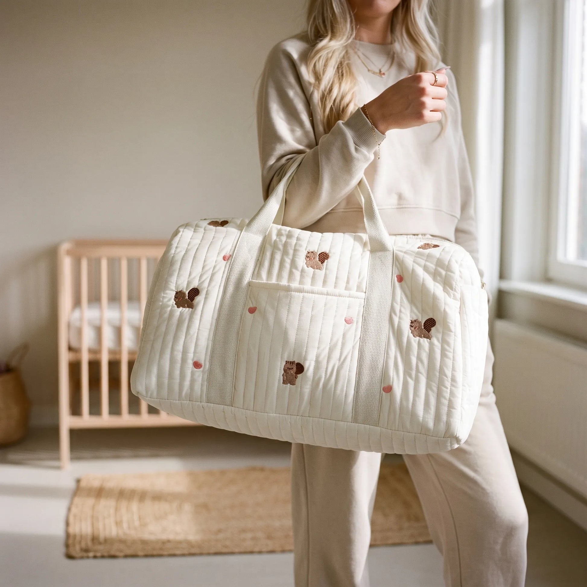Gewatteerde Baby Luiertas – Mama Ziekenhuis Weekendtas