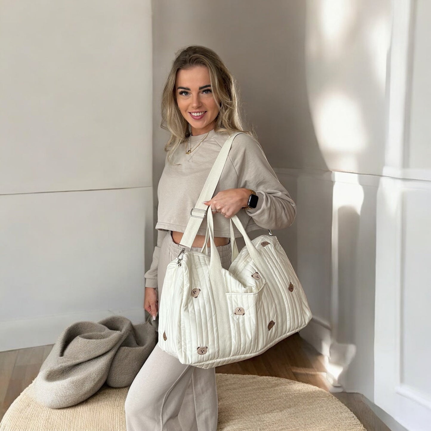 Gewatteerde Baby Luiertas – Mama Ziekenhuis Weekendtas