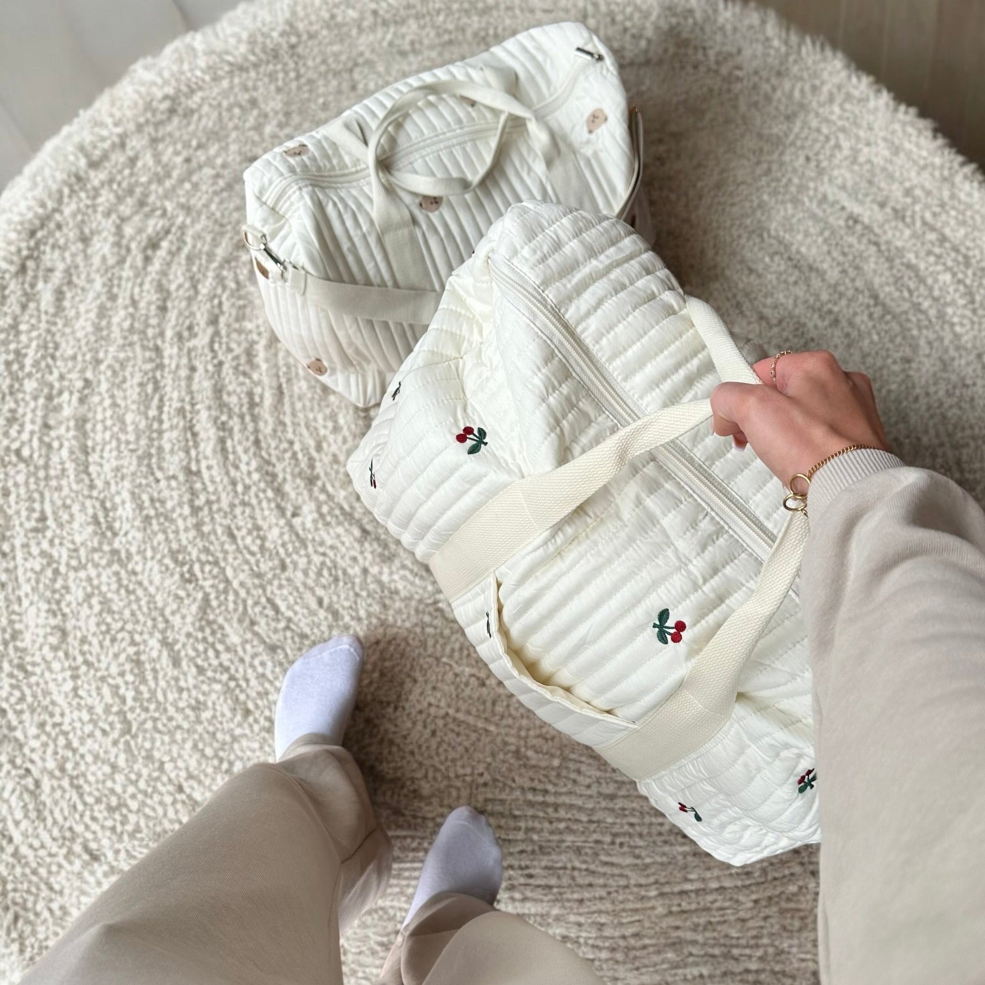 Gewatteerde Baby Luiertas – Mama Ziekenhuis Weekendtas