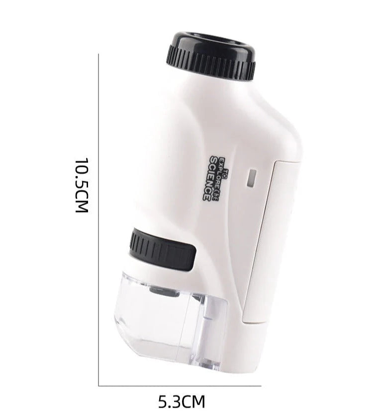 Handzame Mini Microscoop – Draagbaar Ontdekkersmicroscoop Speelgoed voor Kinderen