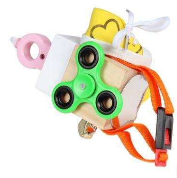Montessori Activiteitenkubus – Houten Fidget Activiteitenkubus Blok