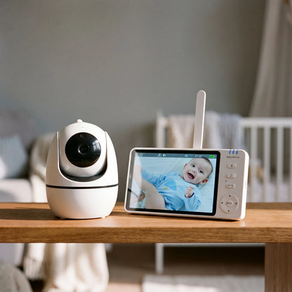 HD Video Babyfoon – 5-Inch Babyfoon Met PTZ-Camera En Nachtzicht