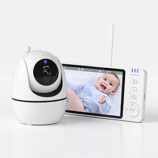 HD Video Babyfoon – 5-Inch Babyfoon Met PTZ-Camera En Nachtzicht