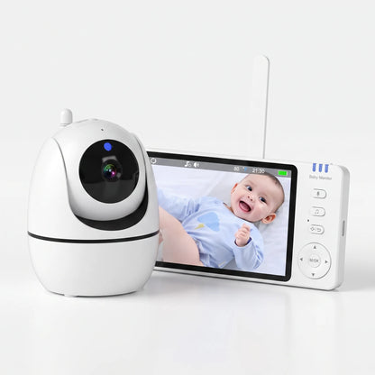 HD Video Babyfoon – 5-Inch Babyfoon Met PTZ-Camera En Nachtzicht