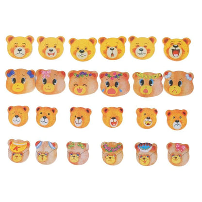 Mix & Match Berenpuzzel – Houten Berenfamilie Aankleedpuzzel