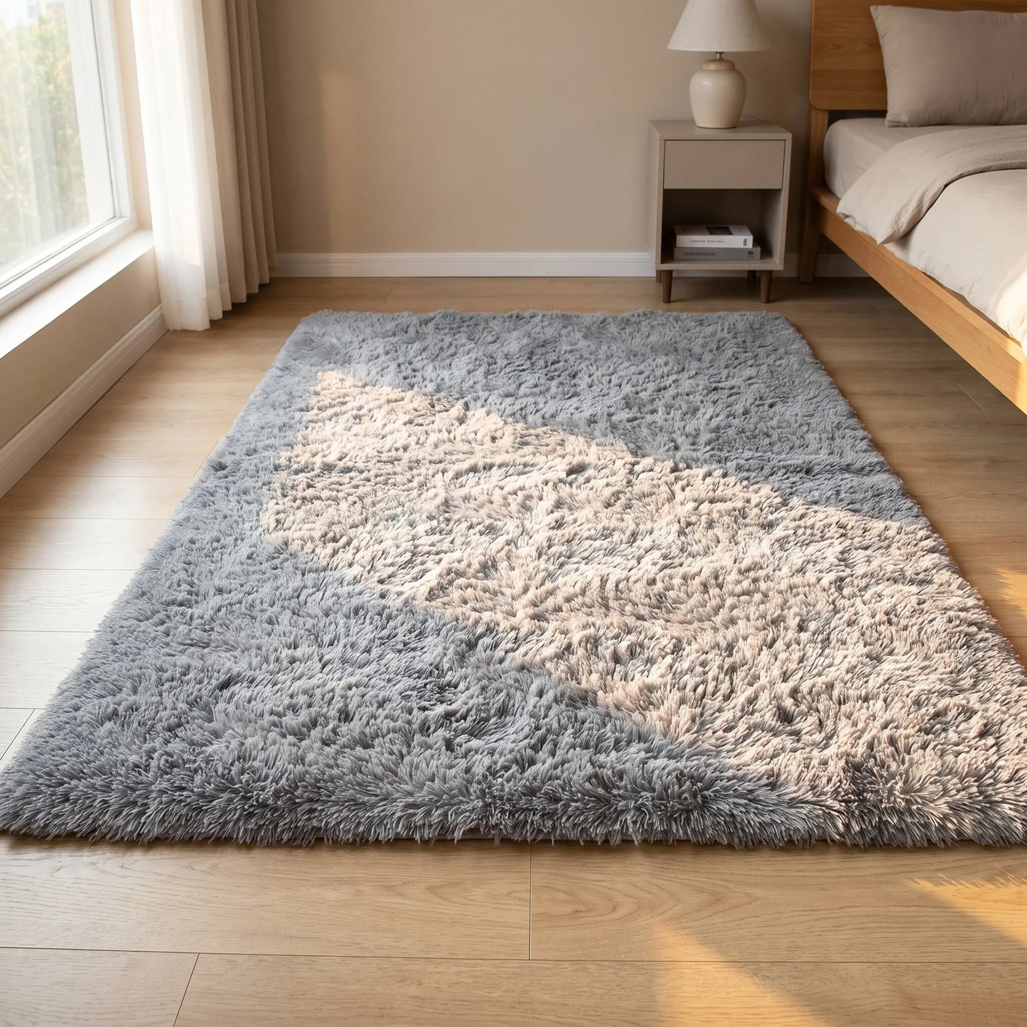 Hoogpolig Vloerkleed Kinderkamer | Zacht Shaggy Tapijt, Antislip