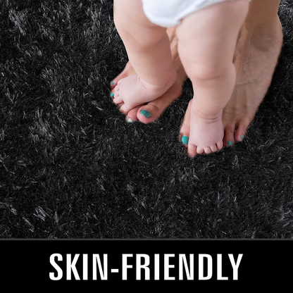 Hoogpolig Vloerkleed Kinderkamer | Zacht Shaggy Tapijt, Antislip