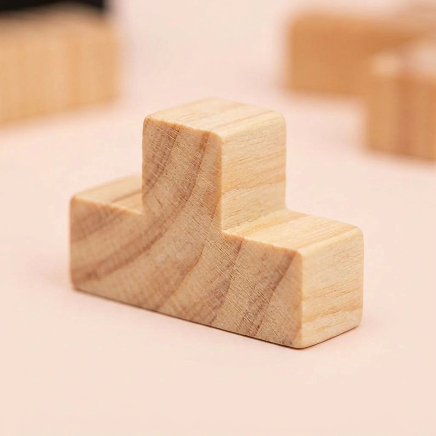 Houten Tetris Kubus – Breinbreker Puzzelspel Voor Kinderen