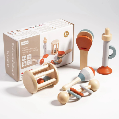 Houten Montessori Instrumenten – Muzikale Speelset Voor Kinderen