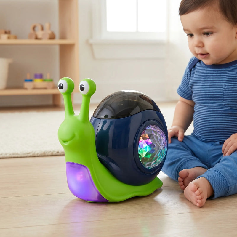 Interaktive Musikalische Schnecke für Kinder mit Licht- und Bewegungsfunktionen