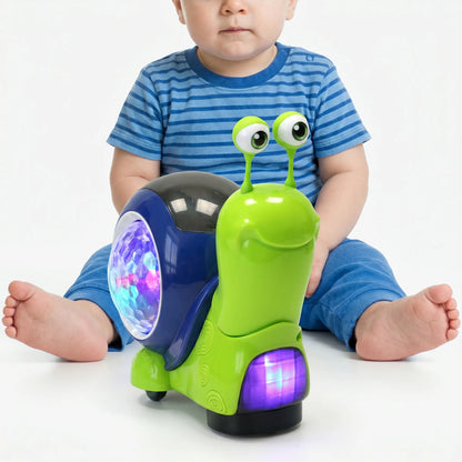 Interactieve Muzikale Slak voor Kinderen met Licht en Bewegende Functies