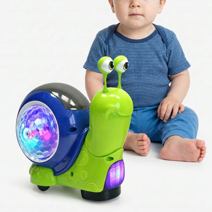 Interactieve Muzikale Slak voor Kinderen met Licht en Bewegende Functies