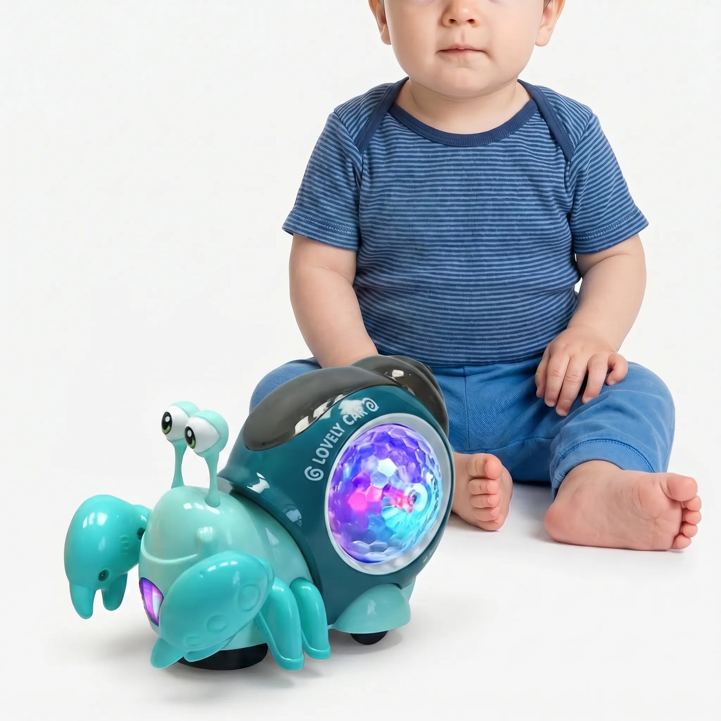 Interactieve Muzikale Slak voor Kinderen met Licht en Bewegende Functies