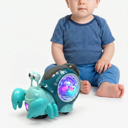 Interactieve Muzikale Slak voor Kinderen met Licht en Bewegende Functies