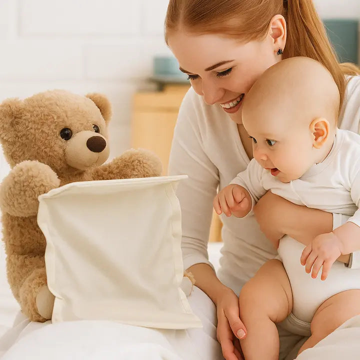 Kiekeboe Teddy - Grappige Teddy Knuffel voor Peuters