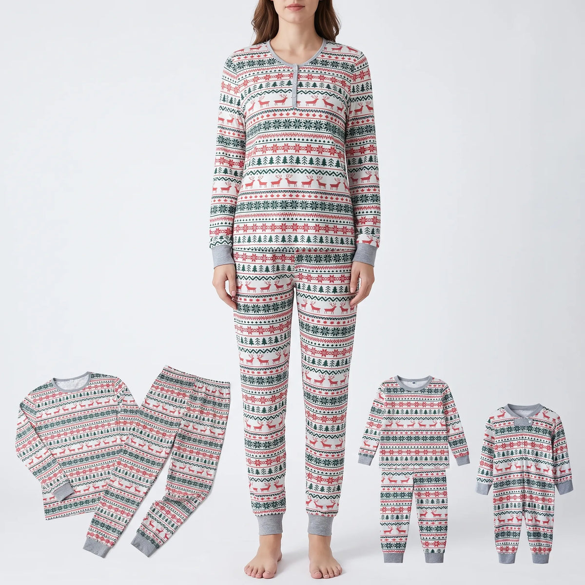 Kerstpyjama Gezin | Bijpassende Kerstpyjama voor het Hele Gezin | Heren Dames en Kinderen
