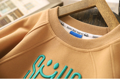 Kids Sweater met Smiley Print – Zachte Unisex Trui voor Kinderen-MiniBea