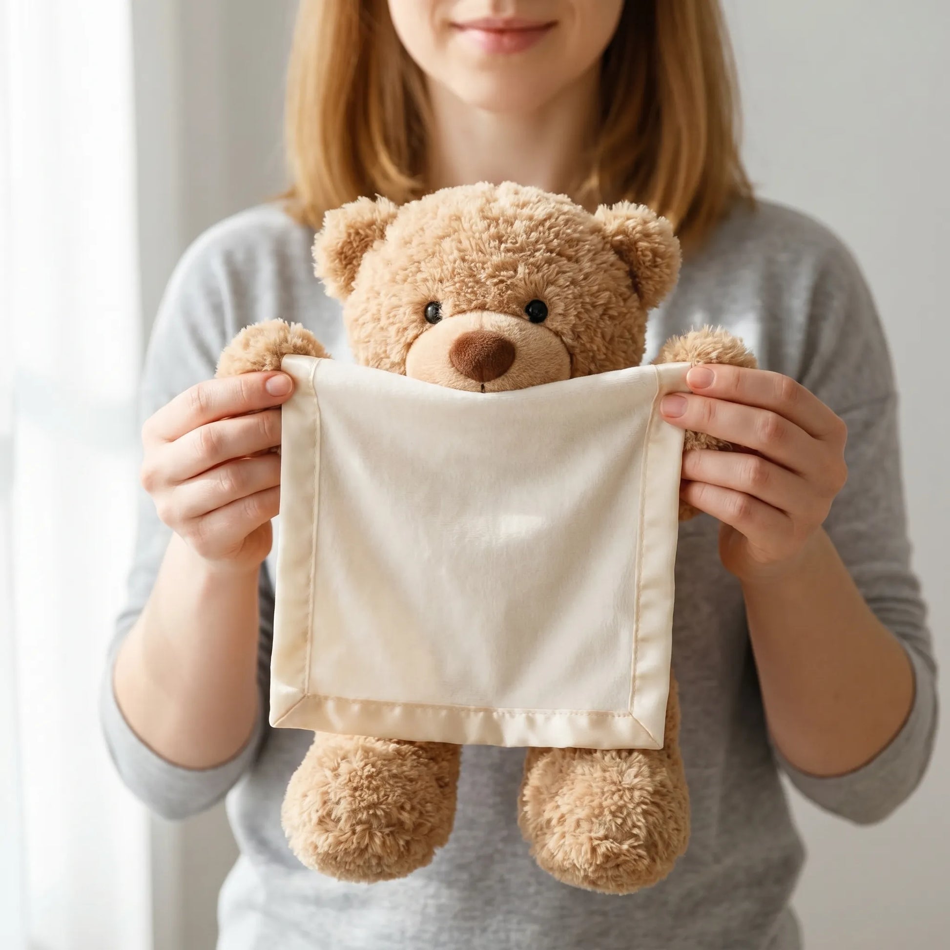 Kiekeboe Teddy - Grappige Teddy Knuffel voor Peuters
