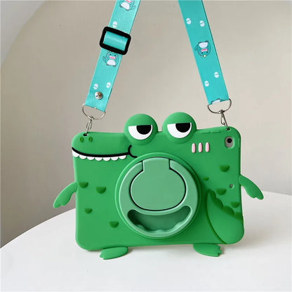 Kinder Cartoon Tablethoes – Siliconen Tablethoes Met Ringstandaard